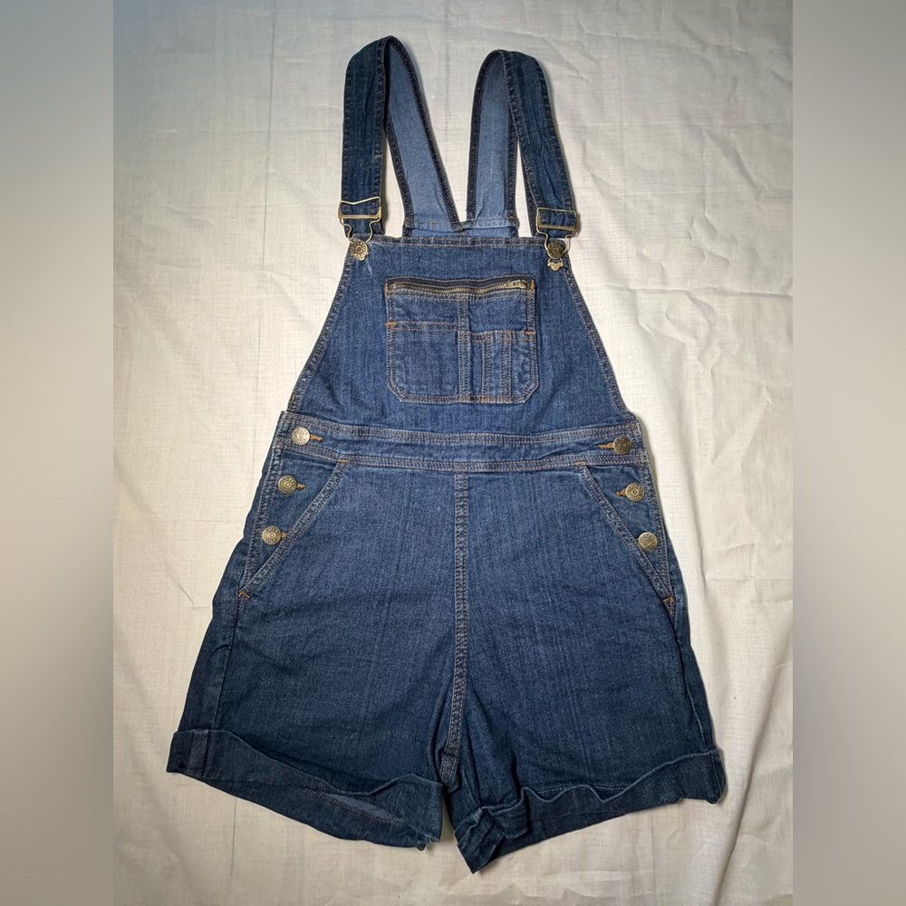 Women’s Blue Denim Short Overalls - Court Shop